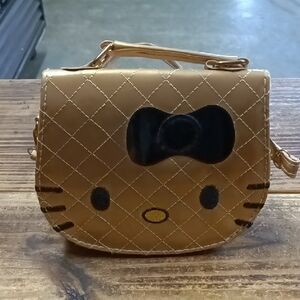 Hello Kitty Gold Quilted Mini Bag